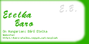 etelka baro business card