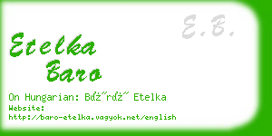 etelka baro business card